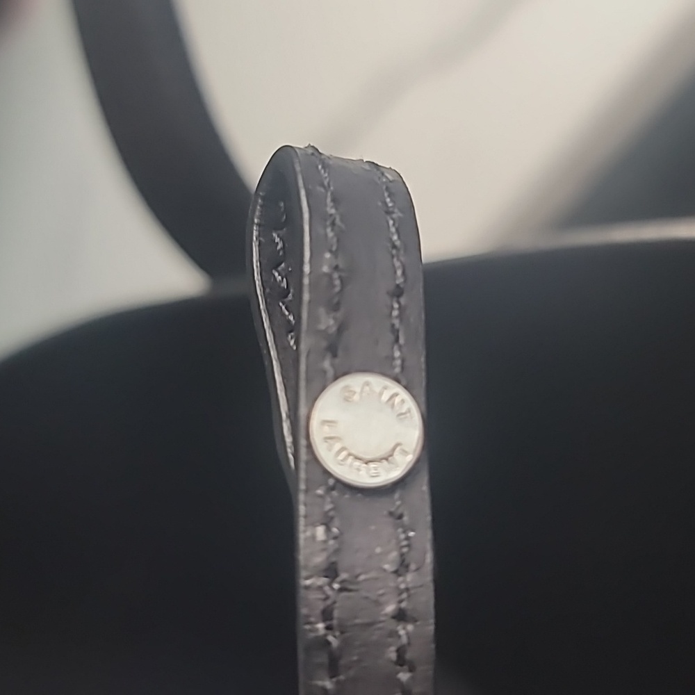 Authentic SAINT LAURENT Black Tote Bag - Picture 10 of 12